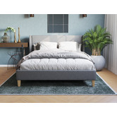 Rawson &amp; Co Grey Kalmar Upholstered Bed Frame