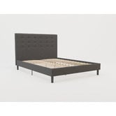 Rawson &amp; Co Charcoal Kylie Upholstered Bed Frame