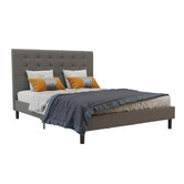 Rawson &amp; Co Grey Kylie Upholstered Bed Frame