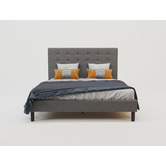 Rawson &amp; Co Grey Wiltshire Upholstered Bed Frame