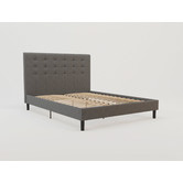 Rawson & Co Grey Wiltshire Upholstered Bed Frame | Temple & Webster