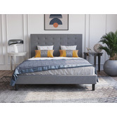 Rawson &amp; Co Grey Kylie Upholstered Bed Frame