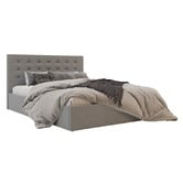 Rawson &amp; Co Grey Kylie Upholstered Gas Lift Storage Bed Frame