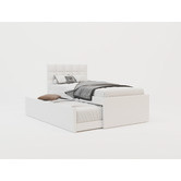 Rawson &amp; Co Amalfi Faux Leather King Single Bed with Trundle