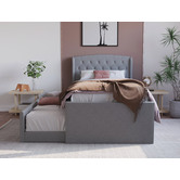 Rawson &amp; Co Jordanov Upholstered King Single Bed with Trundle