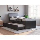 Rawson &amp; Co Vivian Faux Leather King Single Bed with Trundle