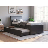Rawson &amp; Co Vivian King Single Faux Leather Trundle Bed