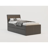 Rawson &amp; Co Vivian Faux Leather King Single Bed with Trundle