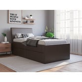 Rawson &amp; Co Vivian Faux Leather King Single Bed with Trundle