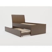 Rawson &amp; Co Vivian Faux Leather King Single Bed with Trundle