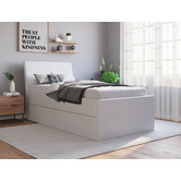 Rawson &amp; Co Vivian Faux Leather King Single Bed with Trundle