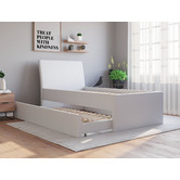 Rawson &amp; Co Vivian Faux Leather King Single Bed with Trundle