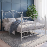 Rawson & Co White Classic Sophie Metal Bed Frame | Temple & Webster