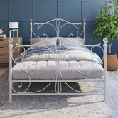 Rawson &amp; Co White Classic Sophie Metal Bed Frame