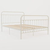 Rawson &amp; Co Ivory White Carter Metal Bed Frame