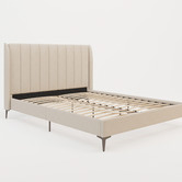 Rawson &amp; Co Beige Modern Classic Herman Bed Frame