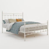 Rawson &amp; Co White Modern Classic Valarie Steel Bed Frame