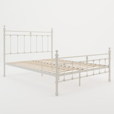 Rawson &amp; Co White Modern Classic Valarie Steel Bed Frame