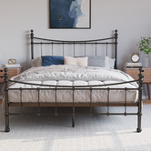 Rawson &amp; Co Black Modern Classic Julia Steel Bed Frame