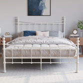 Rawson &amp; Co White Modern Classic Julia Steel Bed Frame
