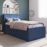 Rawson &amp; Co Selina Kids' Velvet King Single Bed with Trundle
