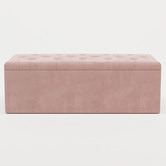 Rawson &amp; Co Oxford Velvet Storage Ottoman Bench