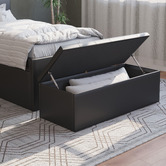 Rawson &amp; Co Oxford Faux Leather Storage Ottoman Bench