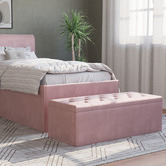 Rawson &amp; Co Oxford Velvet Storage Ottoman Bench