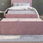 Rawson &amp; Co Oxford Velvet Storage Ottoman Bench