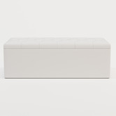 Rawson &amp; Co Oxford Faux Leather Storage Ottoman Bench