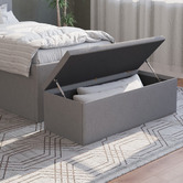 Rawson &amp; Co Selina Velvet Storage Ottoman Bench