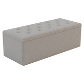 Rawson &amp; Co Oxford Velvet Storage Ottoman Bench