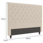 Rawson &amp; Co Bellatrix Upholstered Bedhead