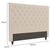 Rawson &amp; Co Bellatrix Upholstered Bedhead