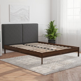 Rawson &amp; Co Charcoal Trolig Wooden Bed Frame