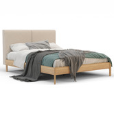 Rawson &amp; Co Natural Trolig Fabric &amp; Wooden Bed Frame