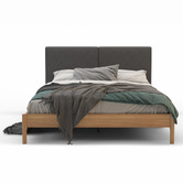 Rawson &amp; Co Charcoal &amp; Natural Trolig Wooden Bed Frame