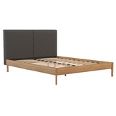 Rawson &amp; Co Charcoal &amp; Natural Trolig Wooden Bed Frame