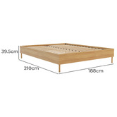 Rawson &amp; Co Natural Ulsberg Wooden Bed Base