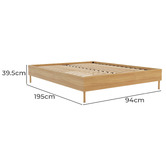 Rawson &amp; Co Natural Ulsberg Wooden Bed Base