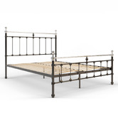 Rawson &amp; Co Black &amp; Chrome Elizabeth Steel Bed Frame