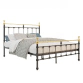 Rawson &amp; Co Black &amp; Gold Elizabeth Steel Bed Frame