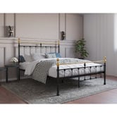 Rawson &amp; Co Black &amp; Gold Elizabeth Steel Bed Frame