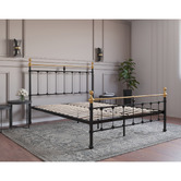 Rawson &amp; Co Black &amp; Gold Elizabeth Steel Bed Frame