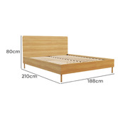 Rawson &amp; Co Natural Versam Wooden Bed Frame