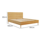 Rawson &amp; Co Natural Versam Wooden Bed Frame