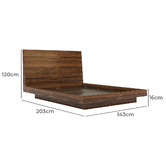 Rawson &amp; Co Walnut Altair Bed Frame