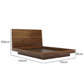 Rawson &amp; Co Walnut Altair Bed Frame