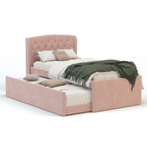 Rawson &amp; Co Jordanov Upholstered King Single Bed with Trundle