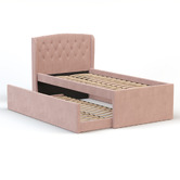 Rawson &amp; Co Jordanov Upholstered King Single Bed with Trundle